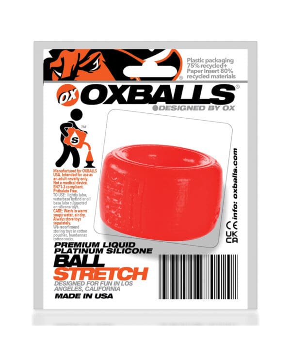 Oxballs Silicone Balls-T Ball Stretcher - Red - Image 3