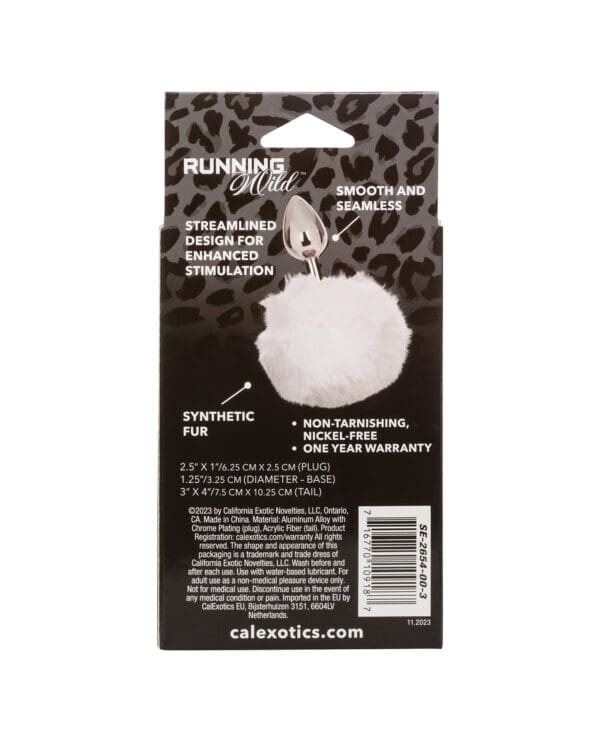 Running Wild White Bunny Tail Anal Probe - Image 3
