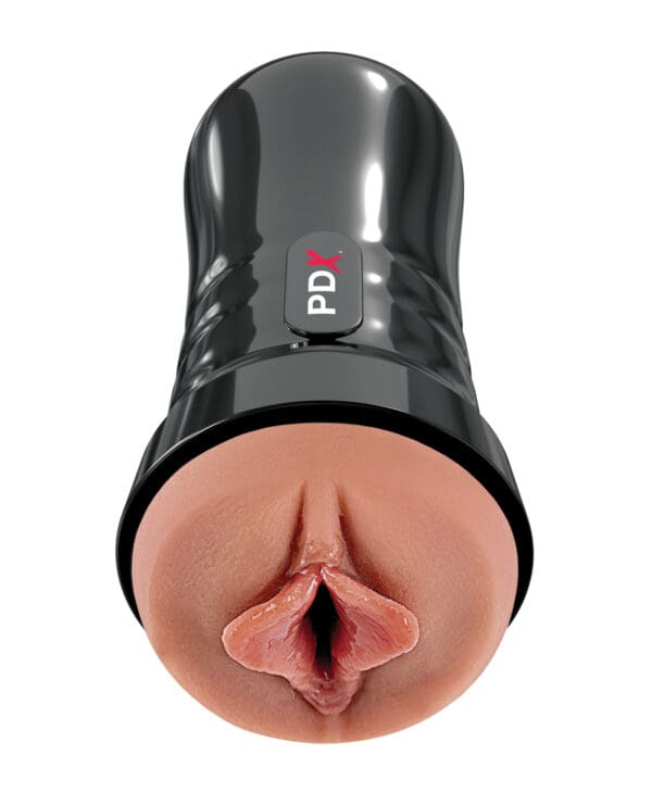 PDX Extreme Wet Pussies Super Luscious Lips Stroker - Brown - Image 2