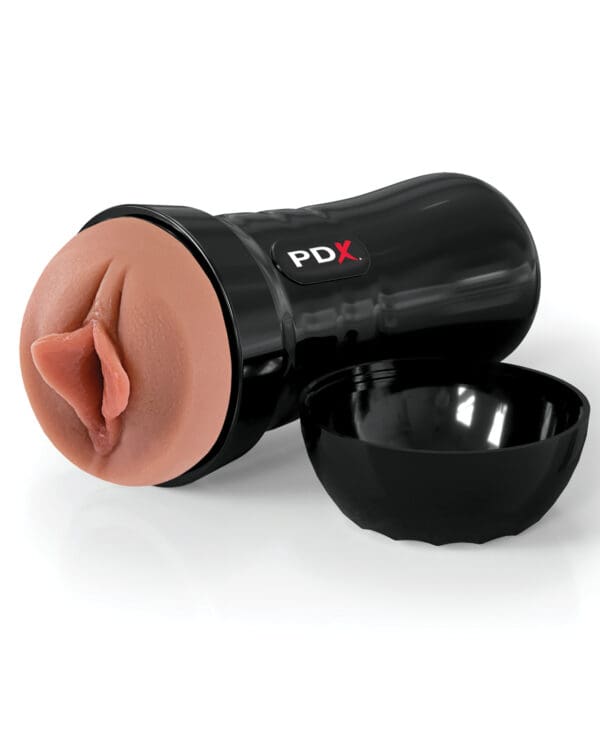 PDX Extreme Wet Pussies Super Luscious Lips Stroker - Brown - Image 4