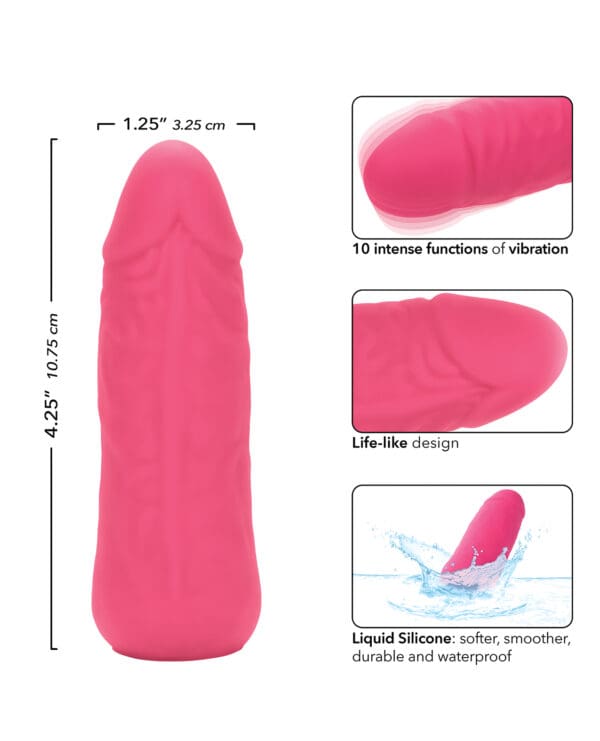 Silicone Studs Mini Vibrating Studs - Pink - Image 5