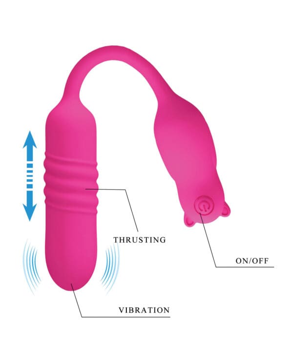 Pretty Love Nobikuma Thrusting Egg - Fuchsia - Image 4
