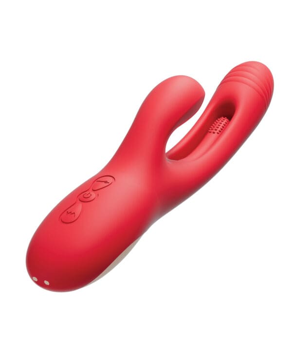 Bora G-Spot Tapping Rabbit Vibrator - Red - Image 3