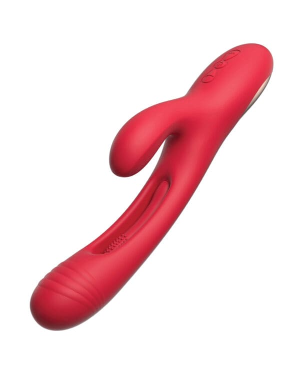 Bora G-Spot Tapping Rabbit Vibrator - Red - Image 4