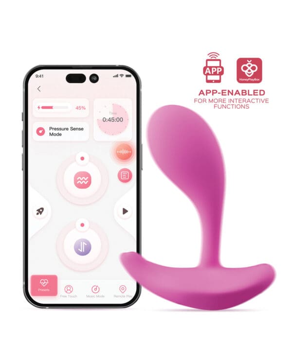 Oly 2 Pressure Sensing App-Enabled Wearable Clit & G Spot Vibrator - Pink - Image 3