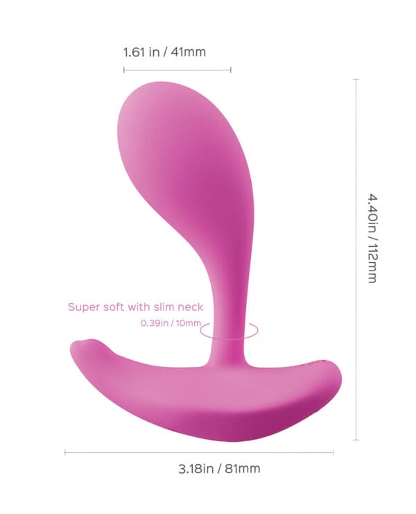 Oly 2 Pressure Sensing App-Enabled Wearable Clit & G Spot Vibrator - Pink - Image 4