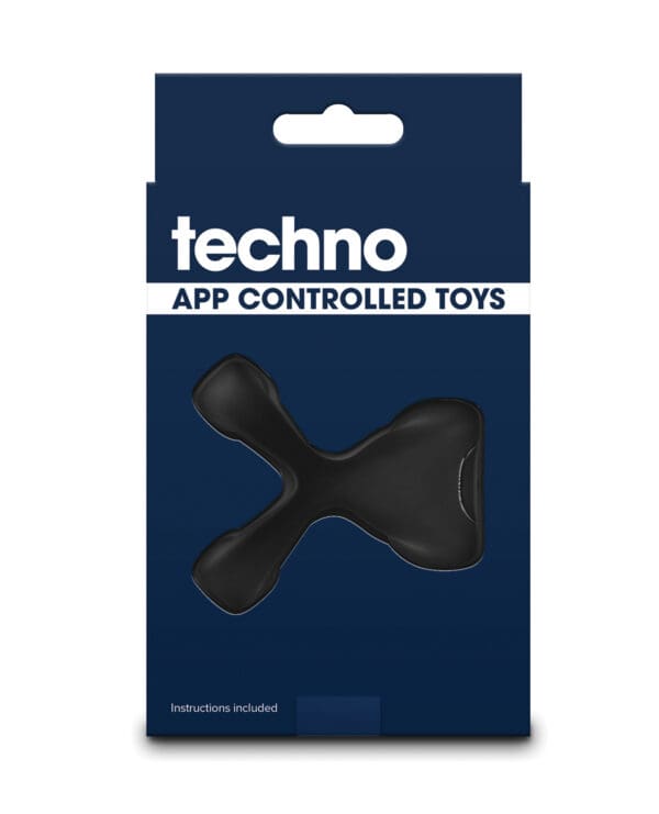 Techno Strobe App Controlled Vibrating Cock Ring - Black - Image 2