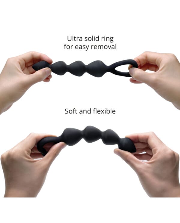 Love to Love Bing Bang Anal Bead - Black Onyx Large - Image 4
