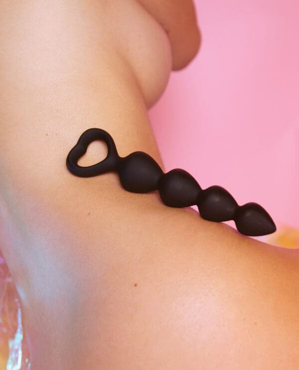 Love to Love Bing Bang Anal Bead - Black Onyx Large - Image 5