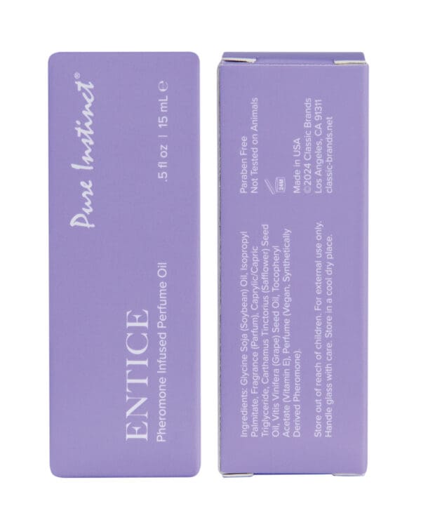 Pure Instinct Pheromone Perfume Oil Entice - 15 ml Dropper Glass - Image 4