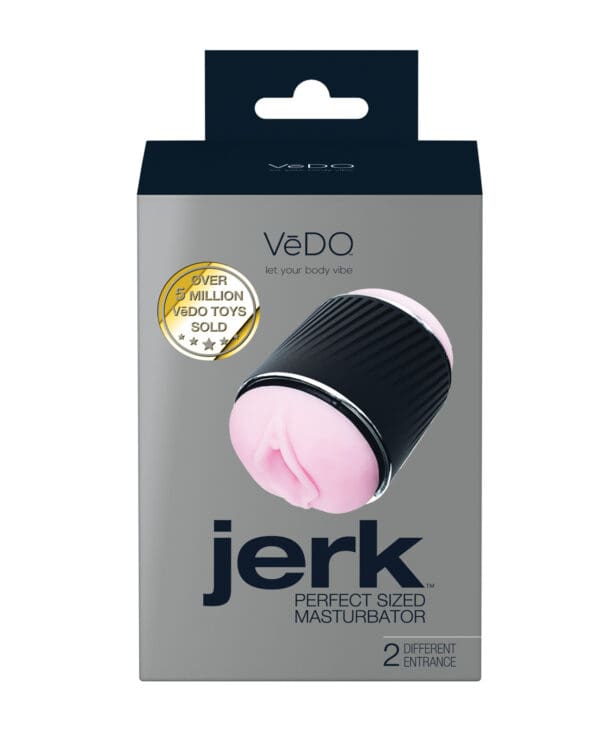 VeDO Jerk Masturbation Sleeve - Black/Pink - Image 5