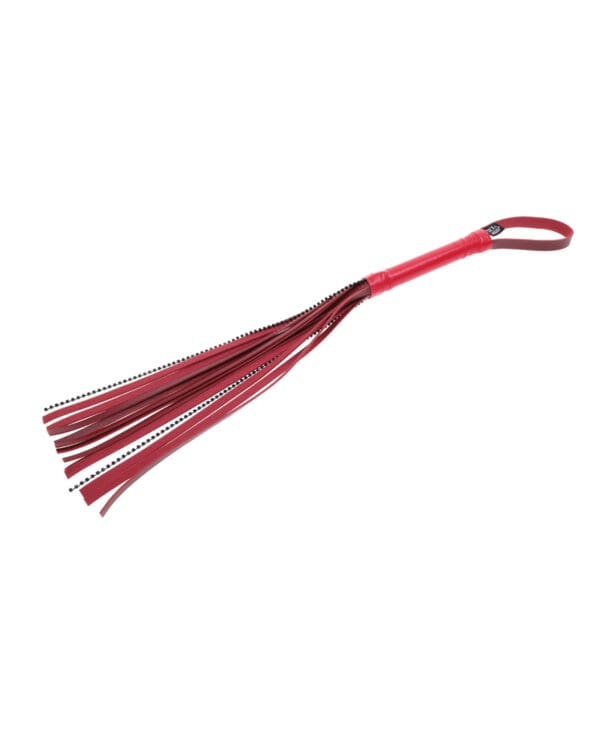 Sex & Mischief Ex's & Oh's Crystal Flogger - Red - Image 3