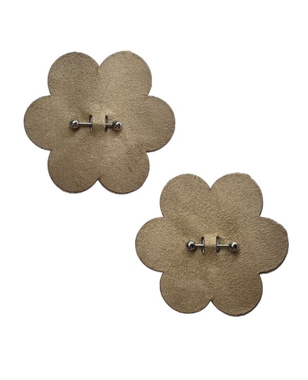 Pastease Pierced Flower Breast Petal w/Barbell Piercing - Nude O/S - Image 2