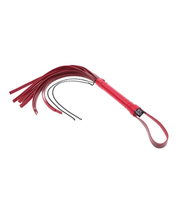 Sex & Mischief Ex's & Oh's Crystal Flogger - Red - Image 4