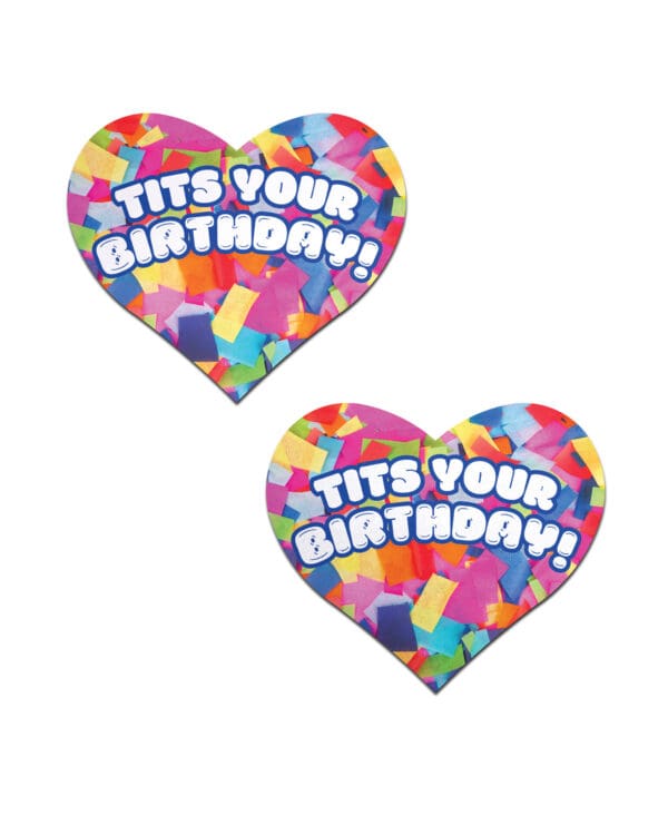 Pastease Tits Your Birthday! Heart - Multi-Color O/S - Image 2