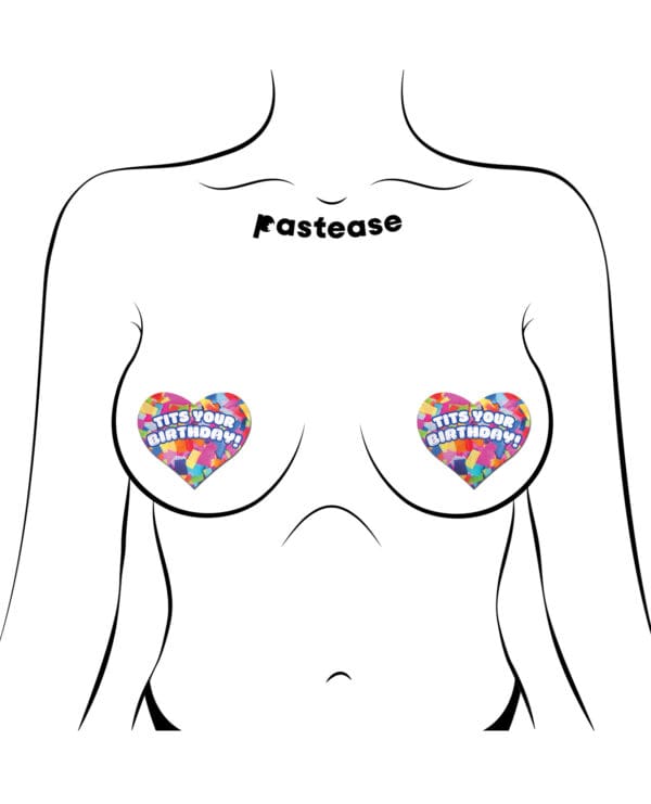 Pastease Tits Your Birthday! Heart - Multi-Color O/S - Image 3