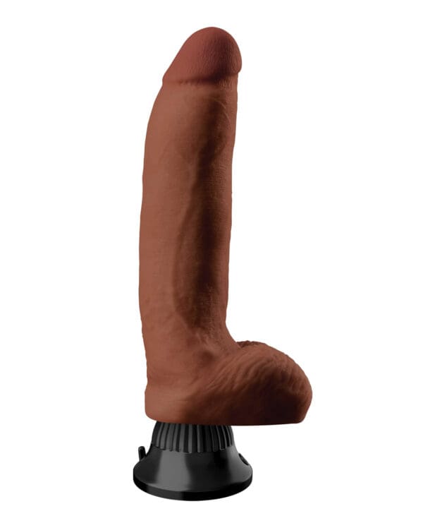 Real Feel Deluxe No. 5  8" Vibe Waterproof - Brown - Image 2