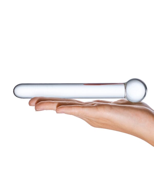 Glas 7" Straight Glass Dildo - Clear - Image 4