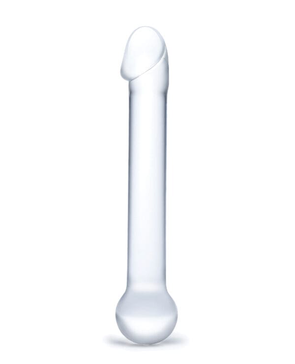 Glas 7" Realistic Head Glass Dildo - Clear - Image 2