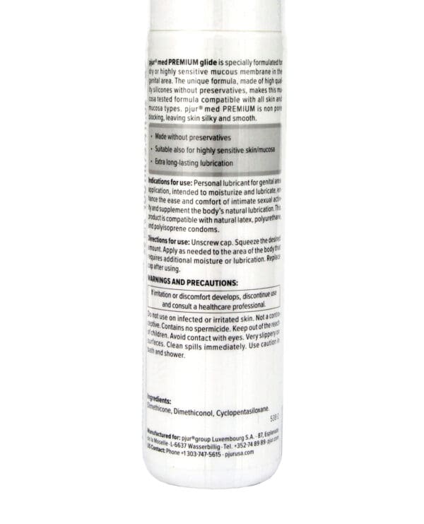 Pjur Med Premium Glide Concentrated Silicone Personal Lubricant - 100 ml Bottle - Image 2