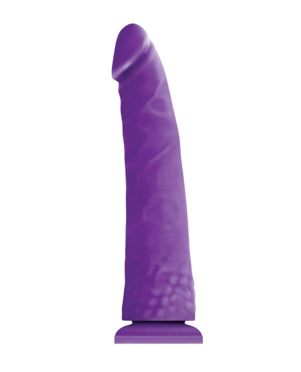 Colours Pleasures Thin 8" Dildo - Purple - Image 2