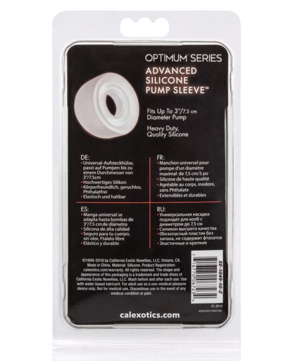 Advanced Silicone Pump Sleeve - Clear - Image 2