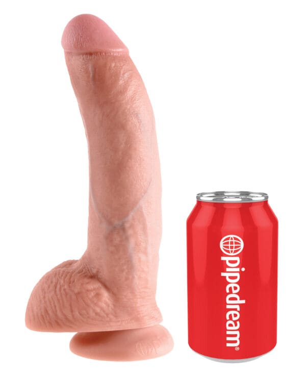 King Cock 9" Cock w/Balls - Flesh - Image 3