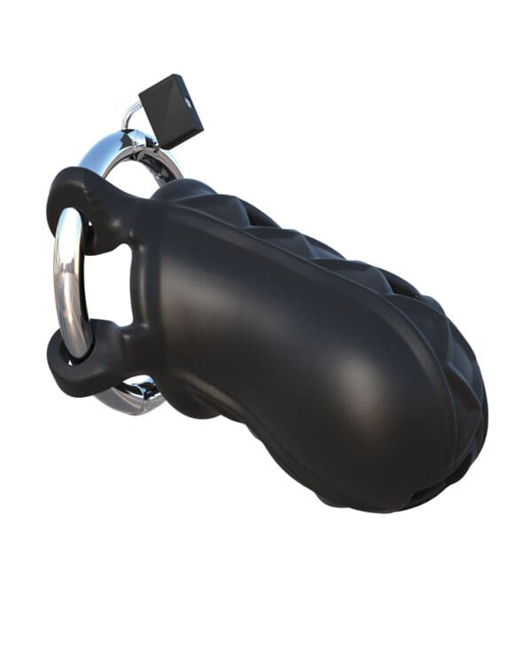 Fantasy C-Ringz Extreme Silicone Cock Blocker - Black - Image 2