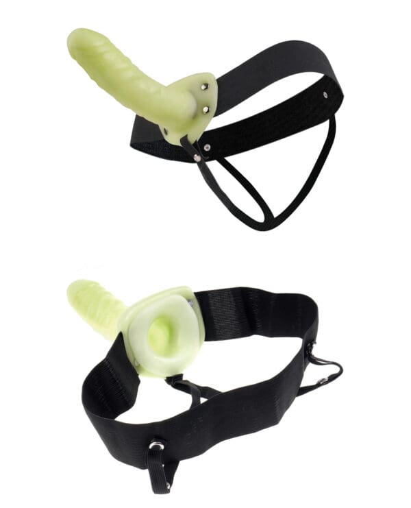 Fetish Fantasy Series For Him or Her Hollow Strap On - Glow In The Dark - Image 3