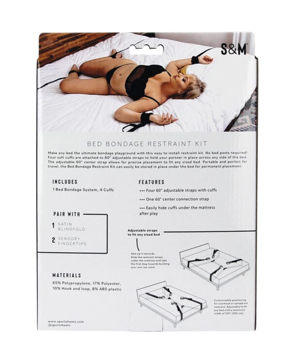 Sex & Mischief Bed Bondage Restraint Kit - Image 3