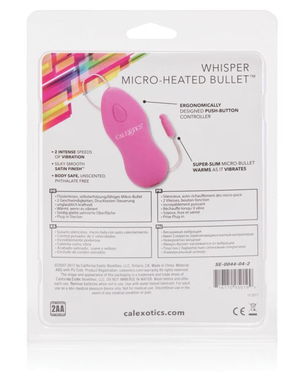 Whisper Micro Heated Bullet - Pink - Image 2