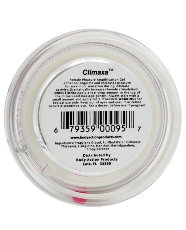 Climaxa Stimulating Gel - .5 oz Jar - Image 3