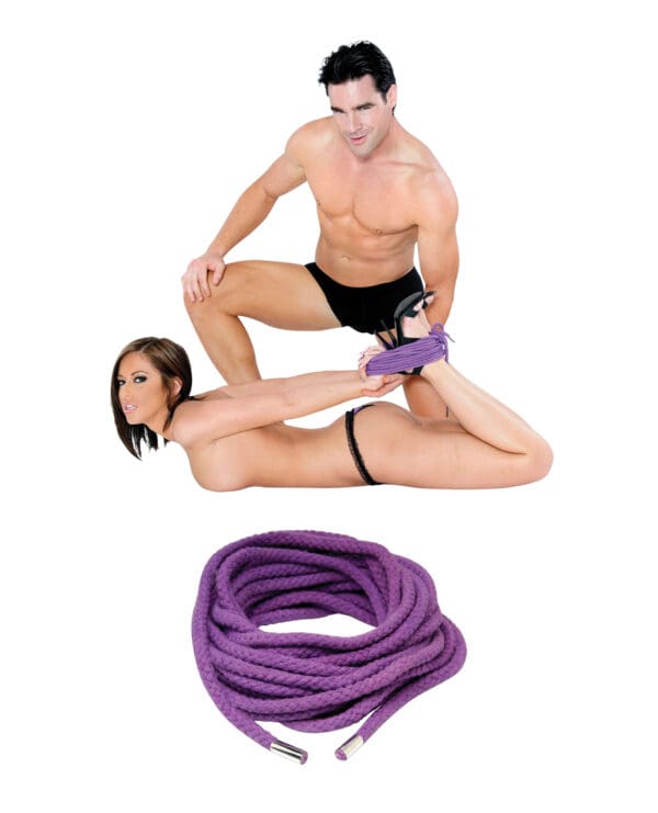 Fetish Fantasy Series Japanese Silk Rope - Purple - Image 4
