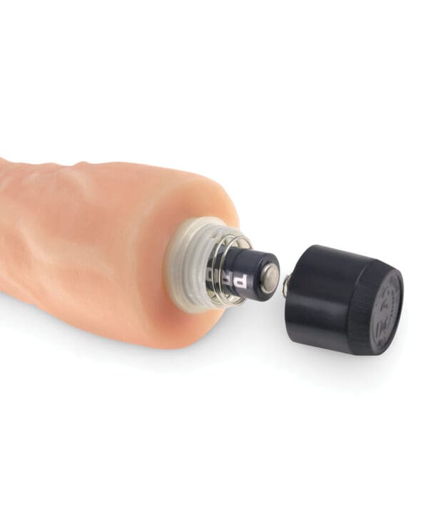 Real Feel No.2 Long 7.5" Vibe Waterproof - Mutli-speed Flesh - Image 3