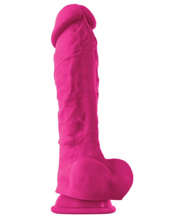 Colours Pleasures 8" Dildo w/Suction Cup - Pink - Image 2