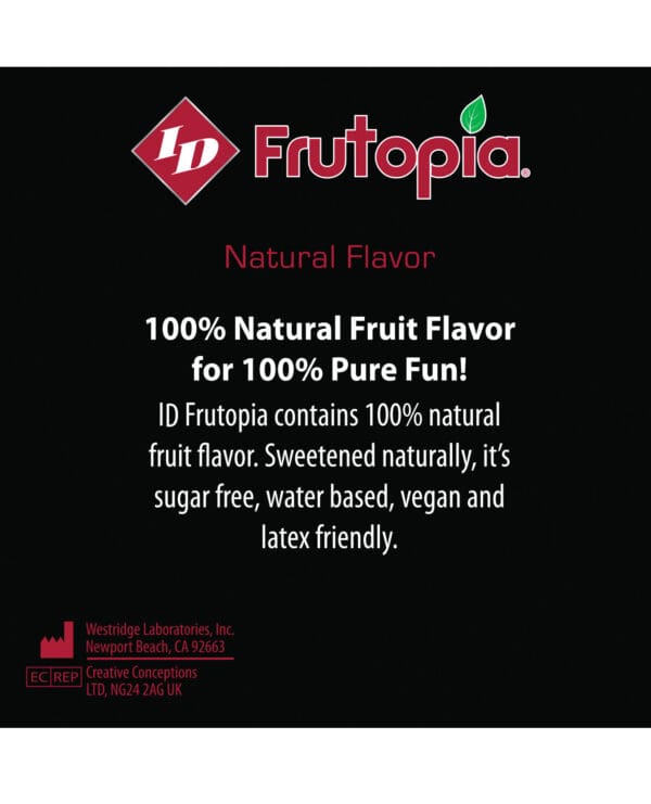 ID Frutopia Natural Lubricant - 1 oz Raspberry - Image 2