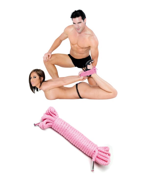 Fetish Fantasy Series Japanese Silk Rope - Pink - Image 4