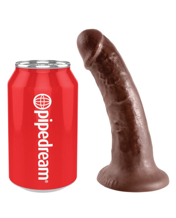 King Cock 6" Cock - Brown - Image 3