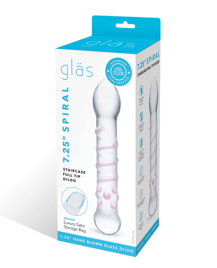 Glas Spiral Staircase Full Tip Glass Dildo