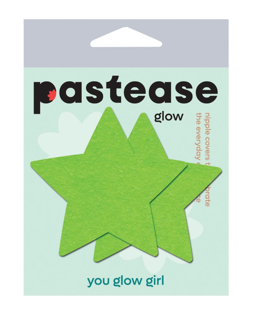 Pastease Premium Star - Glow in the Dark Green O/S