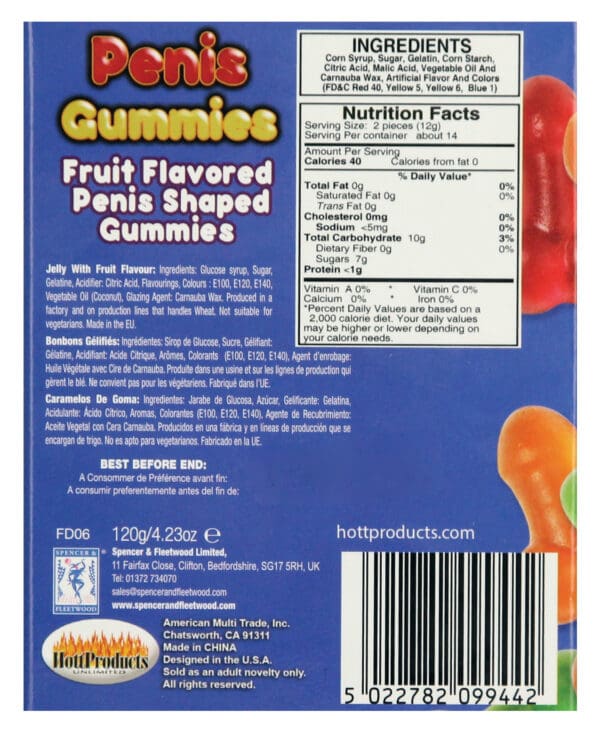 Penis Gummies Candy - 5.35 oz - Image 3