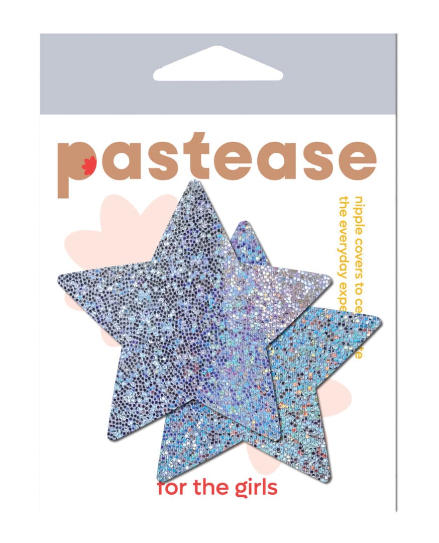 Pastease Premium Glitter Star - Silver O/S