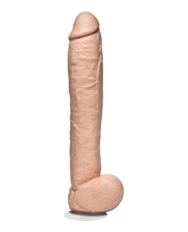 The Naturals 12" Cock w/Balls - Flesh - Image 2