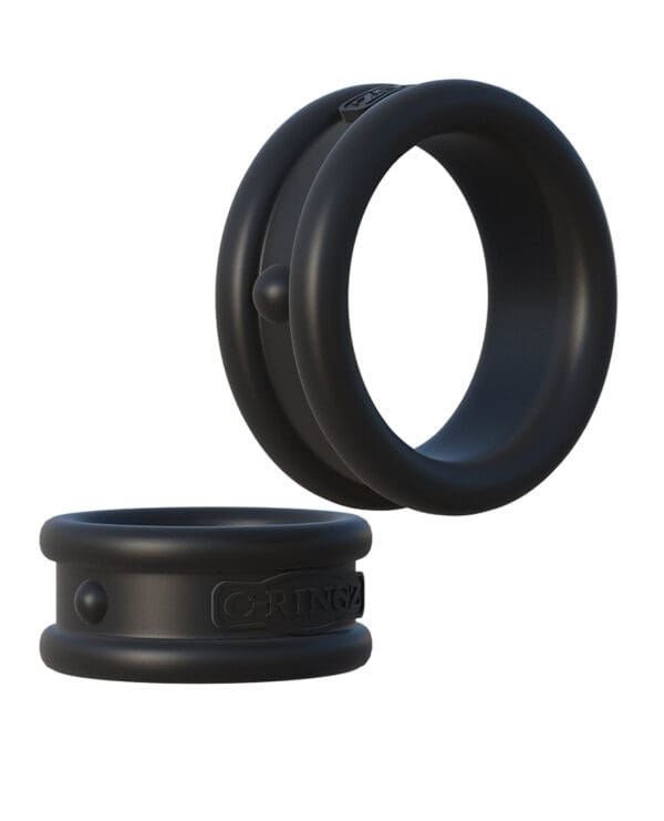 Fantasy C-Ringz Max Width Silicone Rings - Black - Image 2