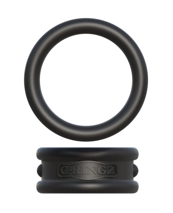 Fantasy C-Ringz Max Width Silicone Rings - Black - Image 3
