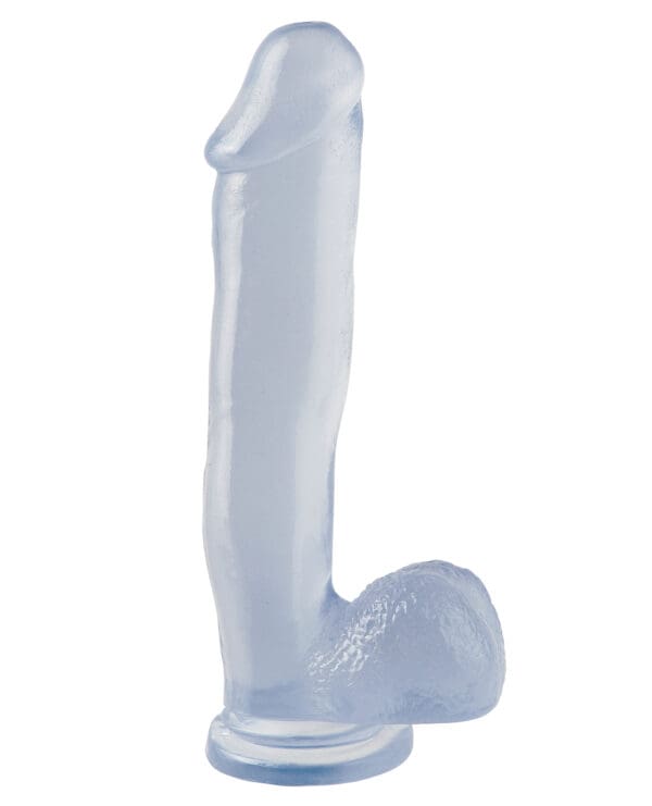 Basix Rubber Works 12" Dong w/Suction Cup - Clear - Image 2