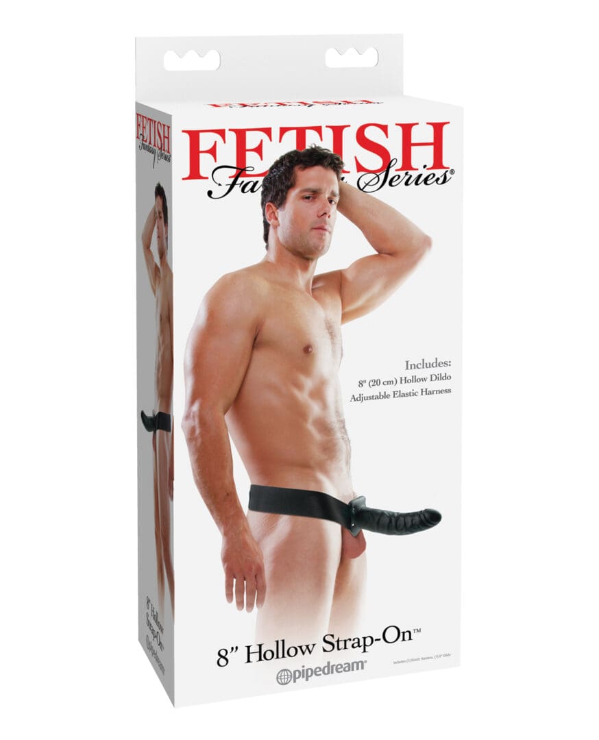 Fetish Fantasy Series 8" Hollow Strap On - Black