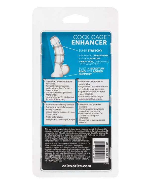 Cock Cage Enhancer - Clear - Image 2
