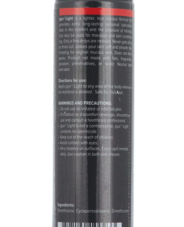 Pjur Original Light Silicone Personal Lubricant - 100 ml Bottle - Image 2