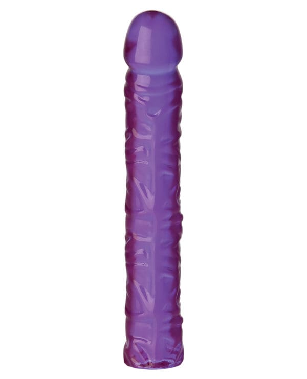 Crystal Jellies 10" Classic Dildo - Purple - Image 2